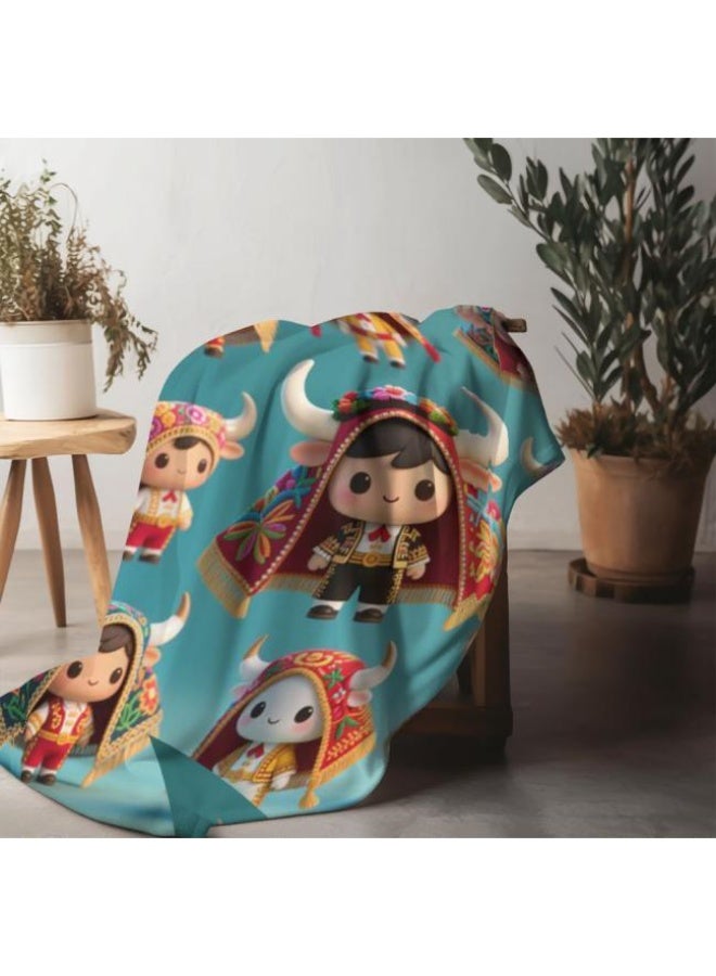 عام بطانية رقيقة من الفانيلا (دافئة ومريحة، ومناسبة للنوم واستخدام الألعاب وإزالة الغبار ومقاومة للرمل) 150 سم * 200 سم - 233 - Image 4