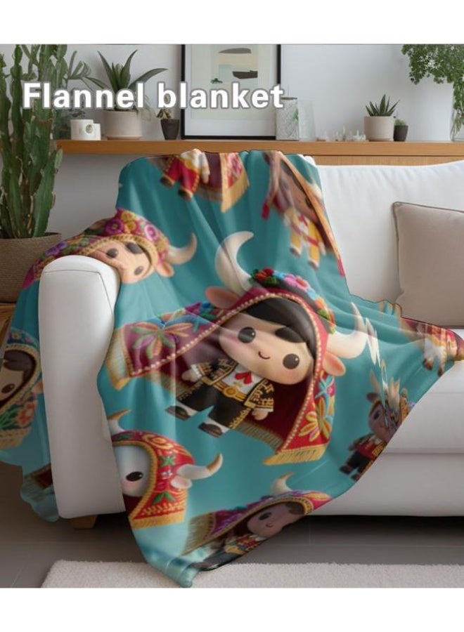 عام بطانية رقيقة من الفانيلا (دافئة ومريحة، ومناسبة للنوم واستخدام الألعاب وإزالة الغبار ومقاومة للرمل) 150 سم * 200 سم - 233 - Image 5