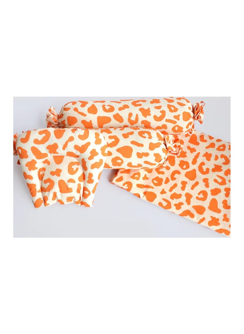 Yellow Doodle Yellow Doodle Cot Bedsheet Set - Wild & Free  - Image 1