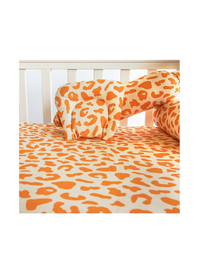 Yellow Doodle Yellow Doodle Cot Bedsheet Set - Wild & Free  - Image 2