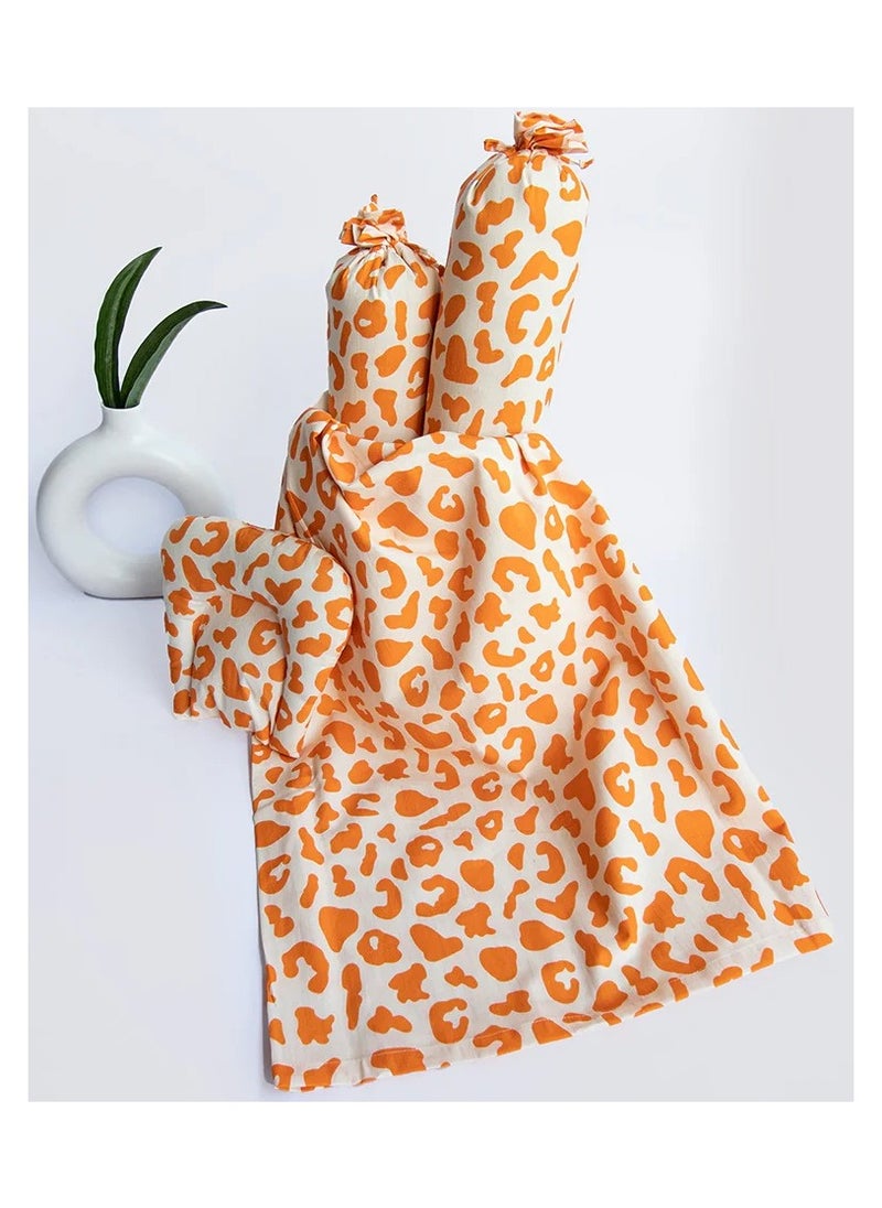 Yellow Doodle Yellow Doodle Cot Bedsheet Set - Wild & Free  - Image 3