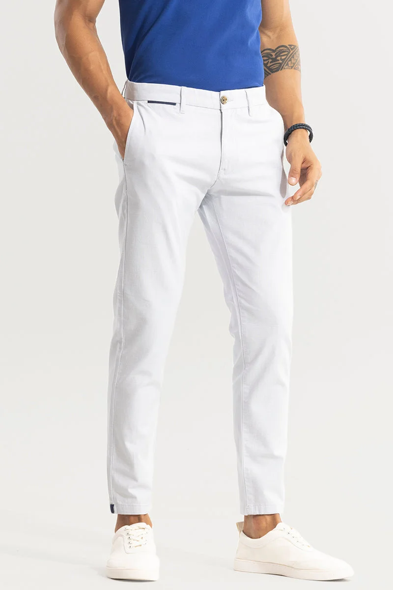 Snitch White Stygian Linen Pant for Men | Best Price UAE