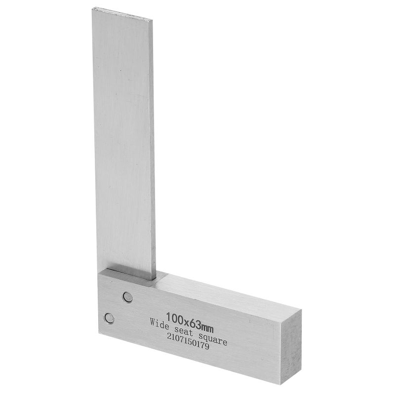 Carbon Steel L Shaped Angle Ruler Wide Base Carpenter Square Woodworking Measuring Tool - Image 2