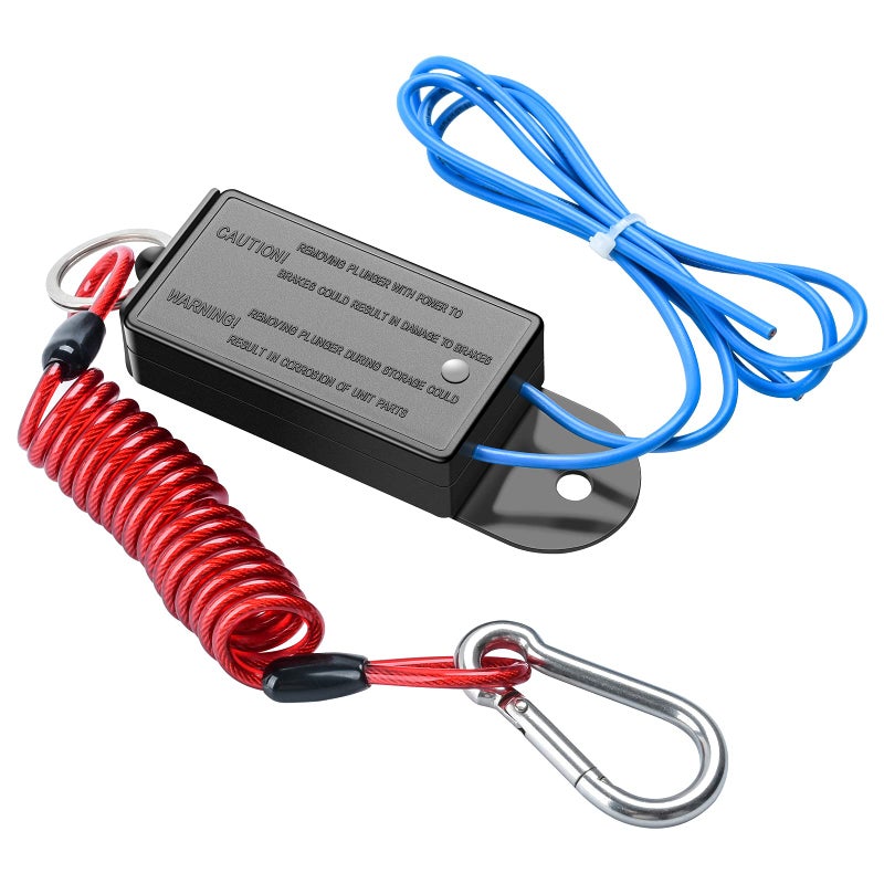 Trailer Breakaway Switch Briidea 4ft Breakaway Coiled Cable with Electric Brake Switch for RV Towing Trailer