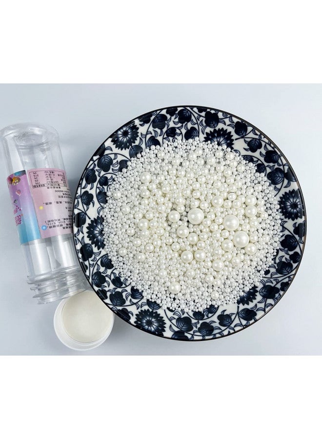 KOOTIPS Sprinkles Sugar Pearls 120g/ 4.2oz, Cupcake Cake Topper mix Sprinkles for Baking Manvscakes Jimmies Cookie Crystal Decorating Nonpareils (White) - Image 4