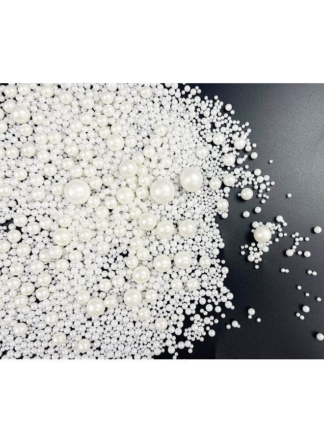 KOOTIPS Sprinkles Sugar Pearls 120g/ 4.2oz, Cupcake Cake Topper mix Sprinkles for Baking Manvscakes Jimmies Cookie Crystal Decorating Nonpareils (White) - Image 2
