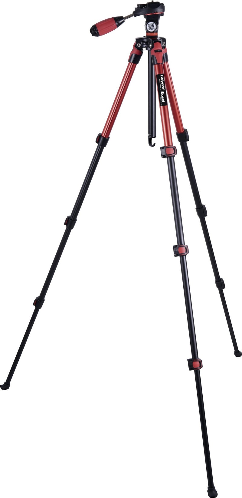 Rollei Fotopro S3 5Ft Aluminum Tripod | Light Weight & Sporty, Fashionable,Professional Video Tripod for DSLR, Smartphone, Cameras | Payload 2.5Kg | Red - Image 4