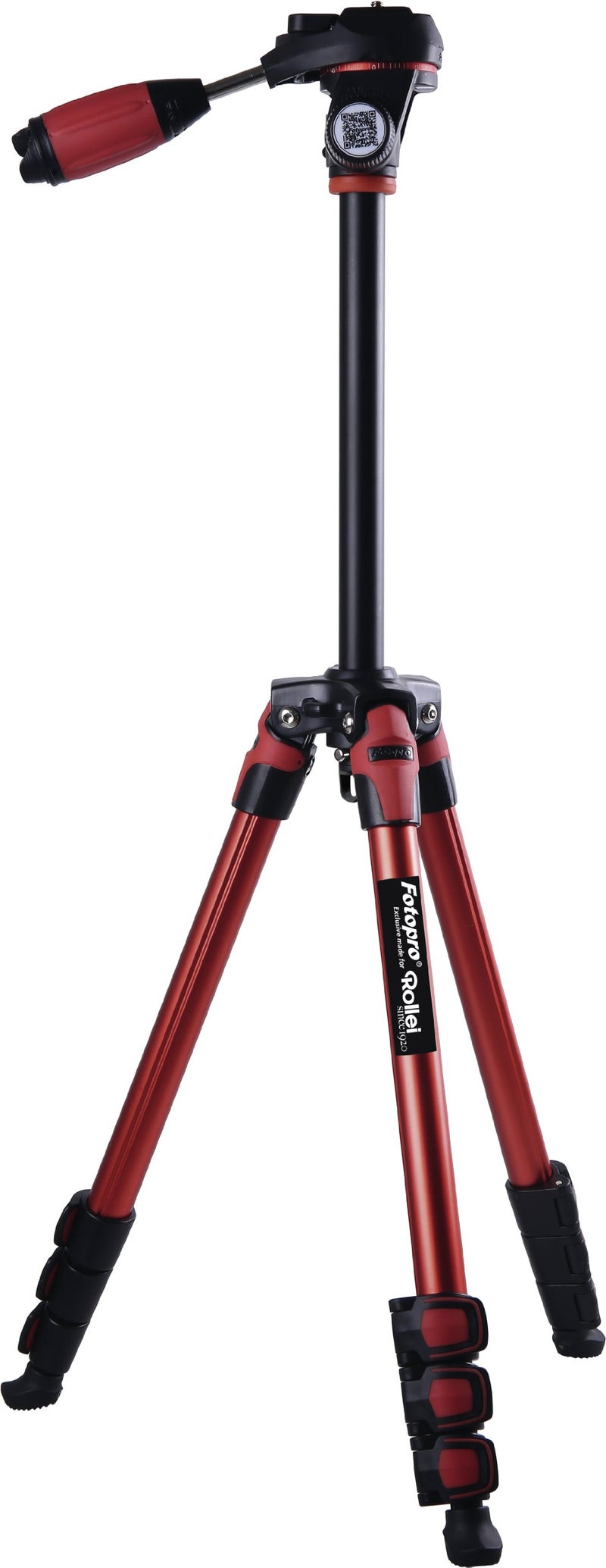 Rollei Fotopro S3 5Ft Aluminum Tripod | Light Weight & Sporty, Fashionable,Professional Video Tripod for DSLR, Smartphone, Cameras | Payload 2.5Kg | Red - Image 3