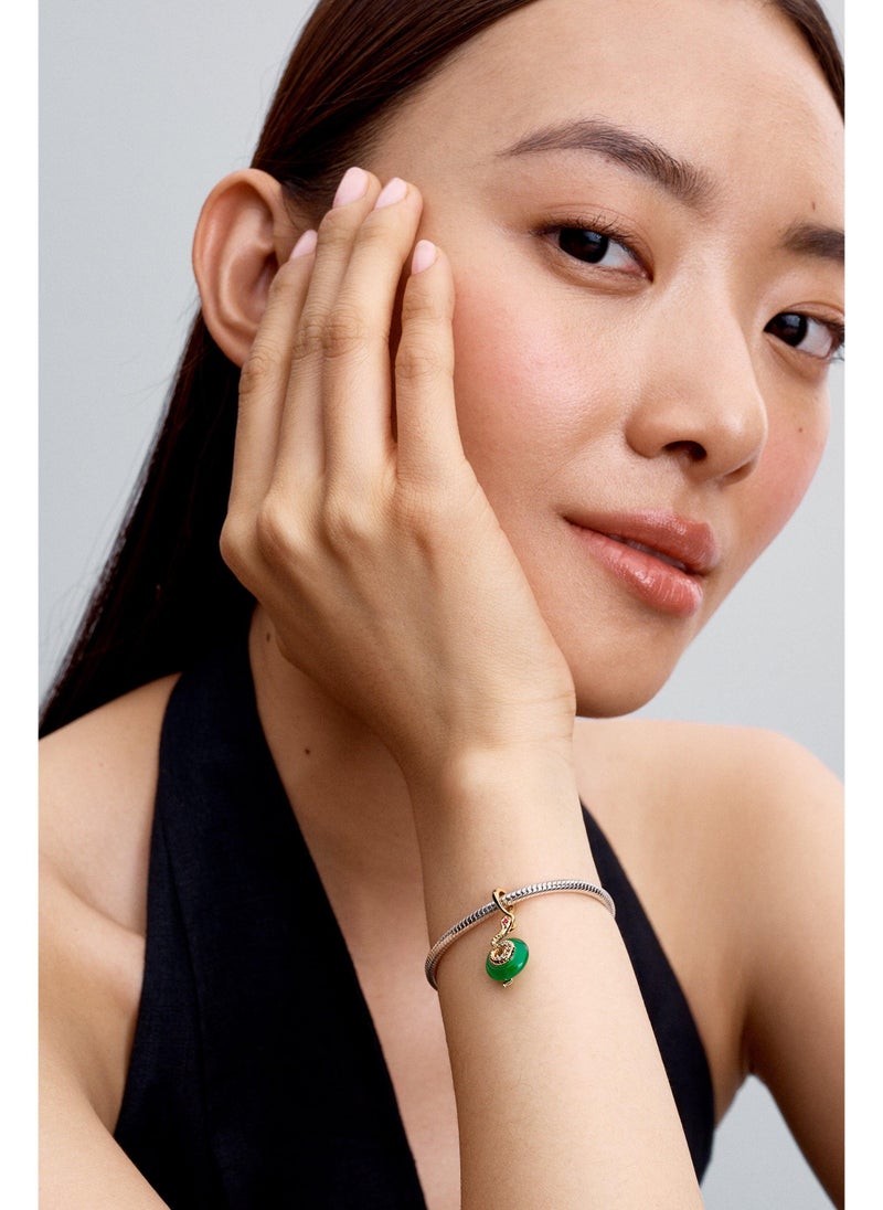 PANDORA Snake 14K Gold-Plated Charm - Image 3