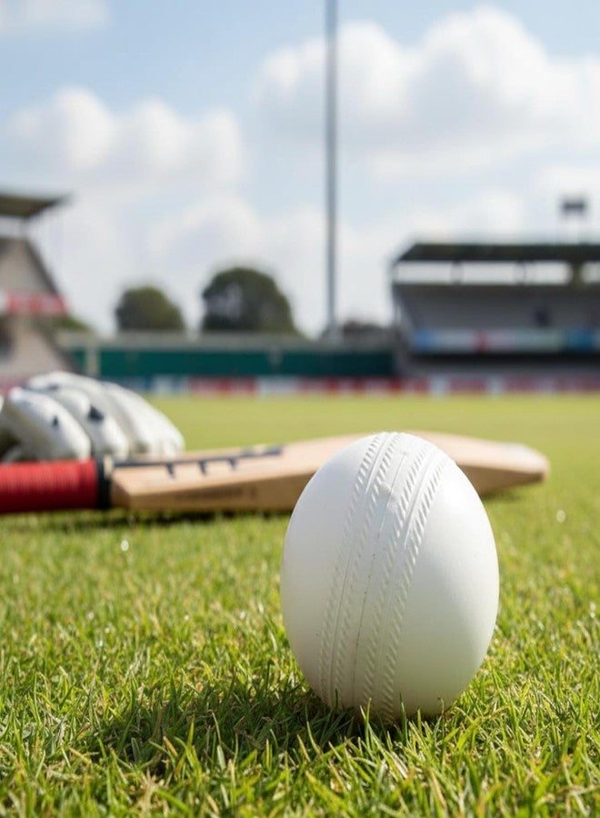 كرات تدريب الكريكيت البيضاء من ستيفير، وزن 80 غرام، مصنوعة من البلاستيك الثقيل، مناسبة للعب الكريكيت في الأماكن المغلقة والمفتوحة (عبوة من 12 كرة). - Image 5