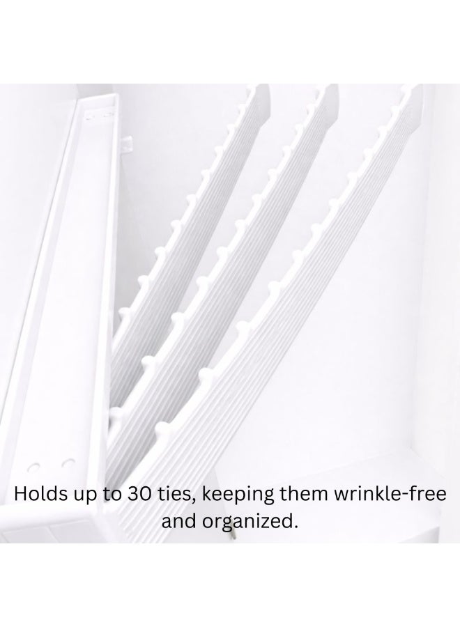 Rayen 2203 Tie Hanger – Rotating Tie Rack for 30 Ties, Original Spanish Brand, Space-Saving Closet Organizer - Image 2