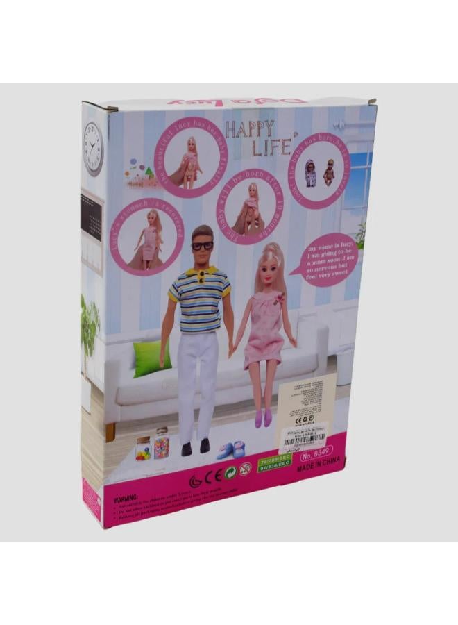 Defa Lucy & Kevin Doll Set with Baby – Complete Care Playset - Image 2