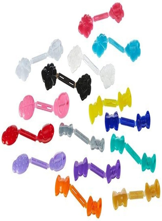 Confidence - GaBBY All DoGGY Bow Bundle - Patented Non-Slip Barrettes - 30 Pack - 2 Barrettes in Each of the 15 Colors & Designs - Image 1