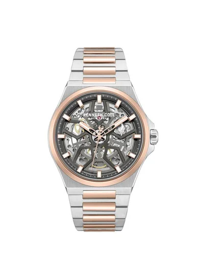 Kenneth Cole New York Verrazzano Men's 43.5mm Automatic Watch with Gunmetal Dial & Two-tone Stainless Steel Bracelet