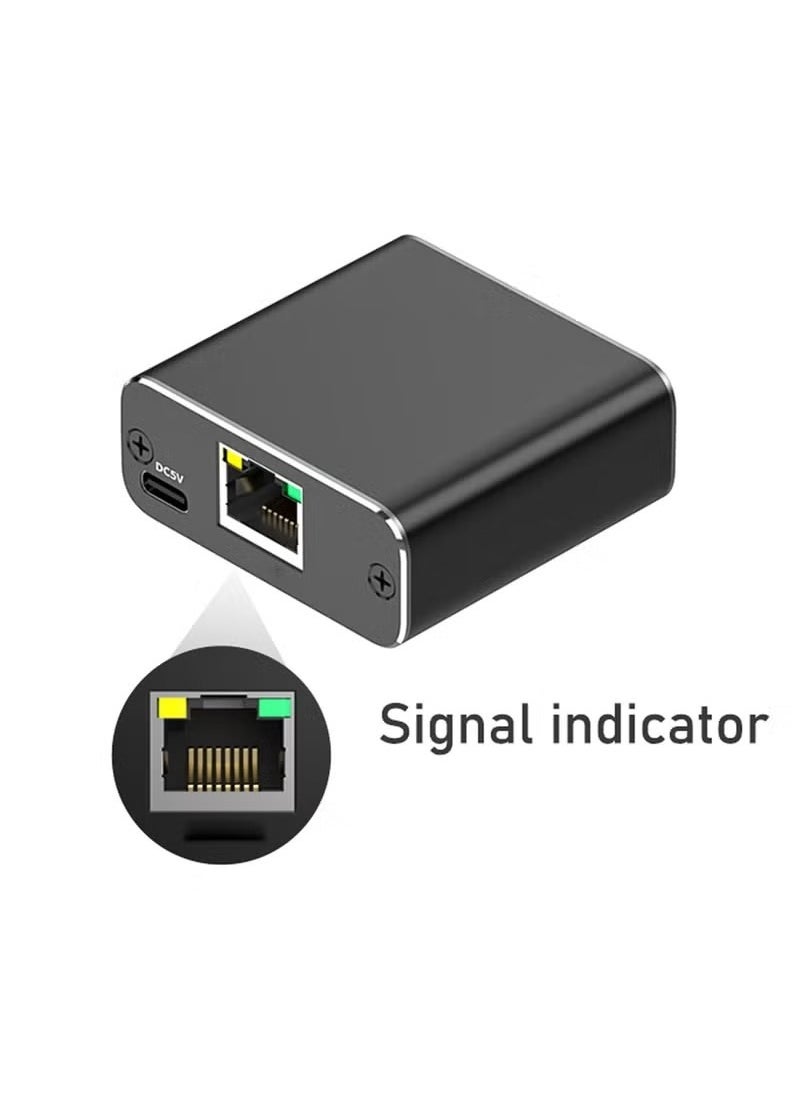Anmi Anmi Network Hub,Gigabit Ethernet Splitter with USB Power Cable, Splitter for Cat5/5e/6/7/8 Cable(2 Devices Simultaneously Networking)  - Image 1