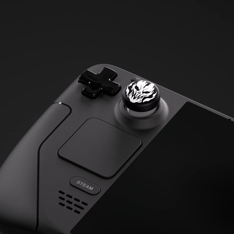 PlayVital Thumb Grip Caps for Steam Deck LCD, Silicone Thumbsticks Grips Joystick Caps for Steam Deck OLED - Fire Demons - Image 4