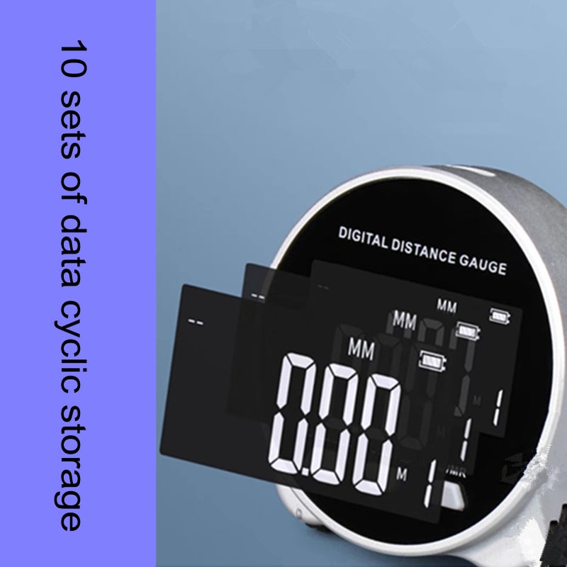 Digital Distance Gauge Rechargeable LCD Screen Electronic Long Distance Rolling Measuring Tool - Image 3