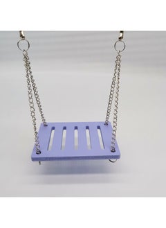Arabest Colorful Hamster Swing Toys Wooden Seesaw Purple swing 