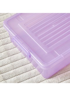Home Box Rolling Underbed Storage Box with Wheel and Lid 35 L  - Image 5