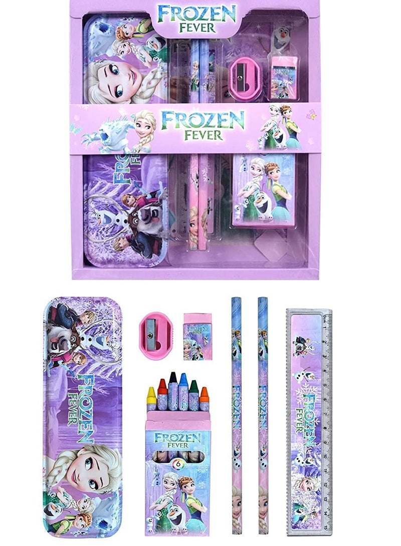 Cable World  Stationary Kit Set for School Kids Girls Boys Birthday Gift  Pencil Pen Book Eraser Sharpener  Multicolor - Image 1