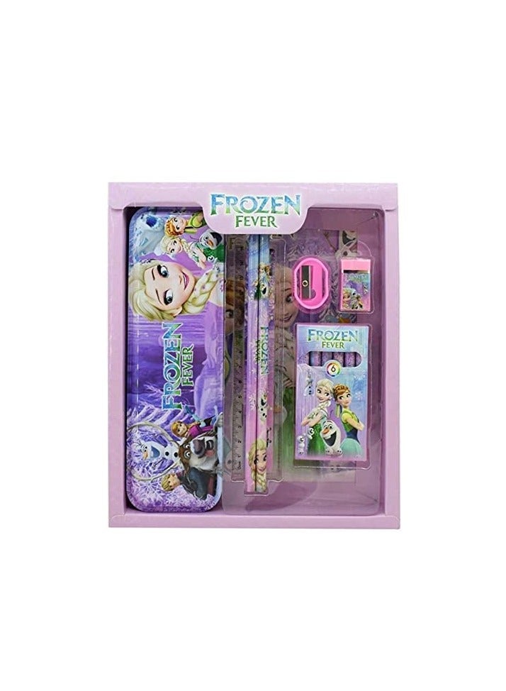 Cable World  Stationary Kit Set for School Kids Girls Boys Birthday Gift  Pencil Pen Book Eraser Sharpener  Multicolor - Image 2