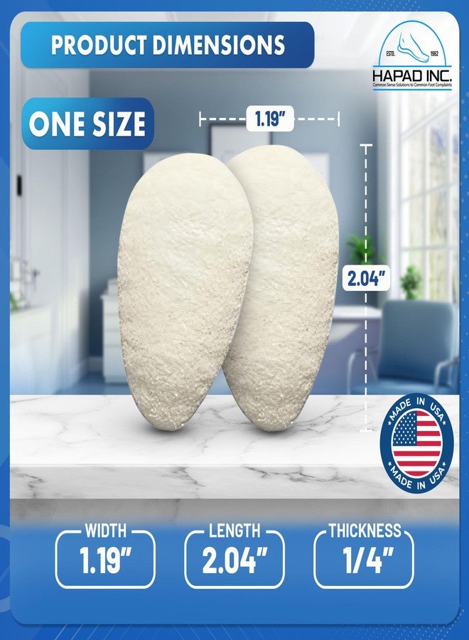 HAPAD Mortons Neuroma Pads (Pack of 1) - Teardrop-Shaped, Adhesive Wool Felt Metatarsal Pads for Men & Women - Supportive, Breathable, Comfortable Ball of Foot Pads for Pain Relief - Image 5
