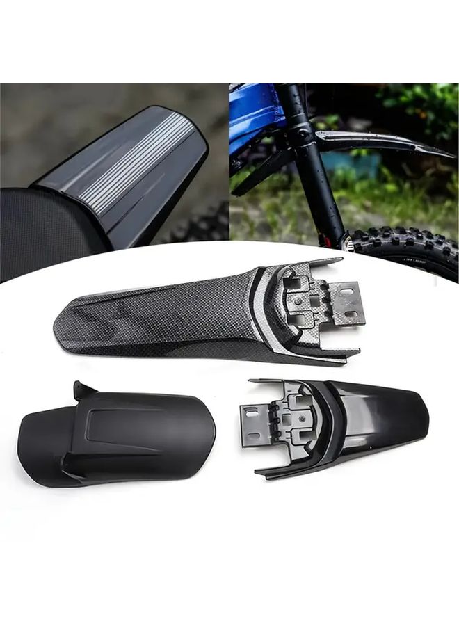 Light Bee Black Extended Rear Fender for Sur Ron Dirt Bike Motorcycle Heavy Duty No Drill Mud Guard Splash Deflector - Image 1