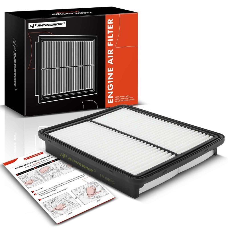 A-Premium Engine Air Filter Compatible with Hyundai & Kia - Santa Fe 2010-2012, Sonata 2011-2014, Optima 2013-2015, Sorento 2011-2013, Azera 2012-2017 - Image 1