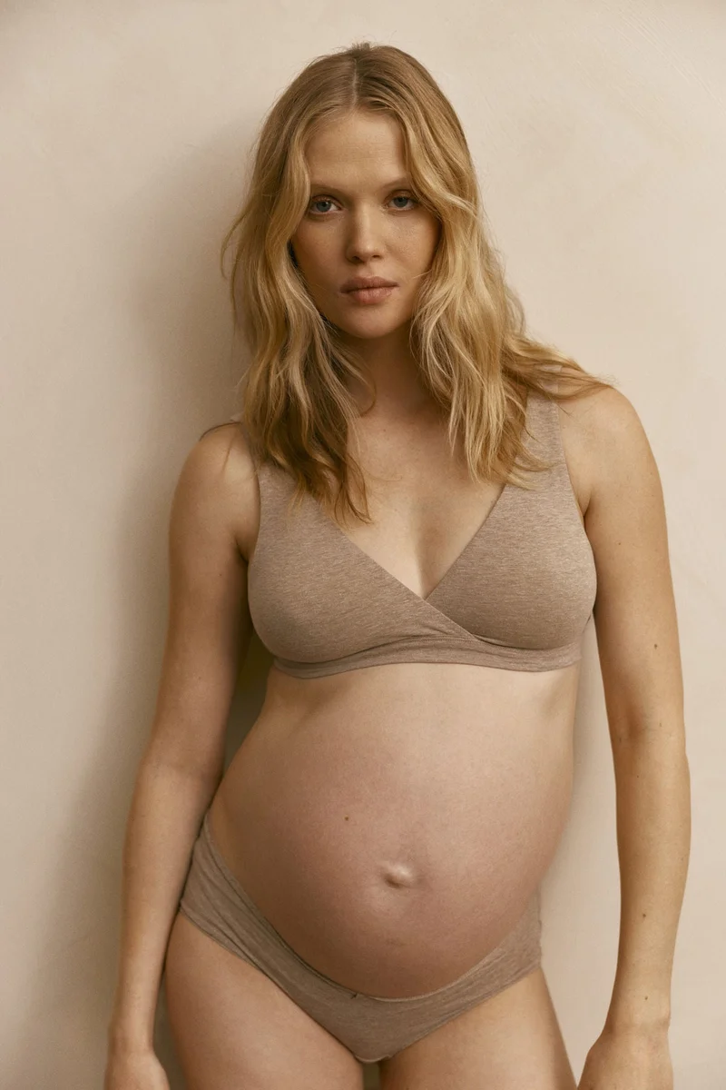 اتش اند ام حمّالة صدر للإرضاع من القطن من تشكيلة ماما - عبوة من قطعتين