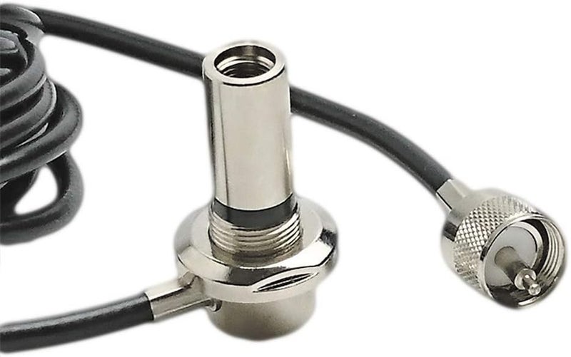 UngSung 3/8 x 24 Vehicle CB Antenna Mount with 15FT Coax RG58A/U Cable - Image 1