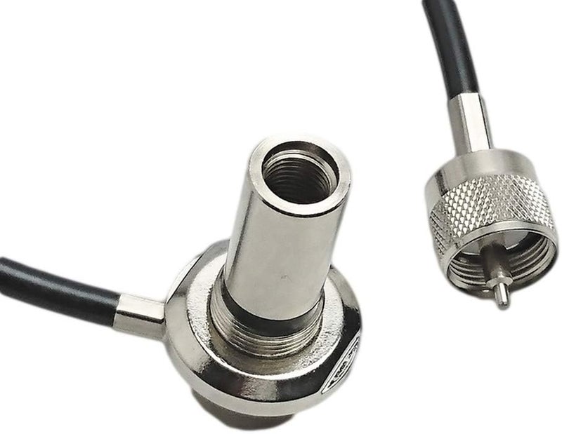 UngSung 3/8 x 24 Vehicle CB Antenna Mount with 15FT Coax RG58A/U Cable - Image 4