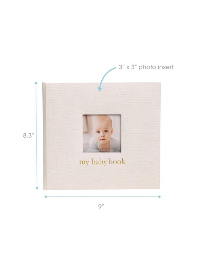 Pearhead Baby Memory Book, Baby's First 5 Years Keepsake Journal, Gender-Neutral Newborn Gift, Baby Girl or Boy Book, Ivory Linen - Image 3