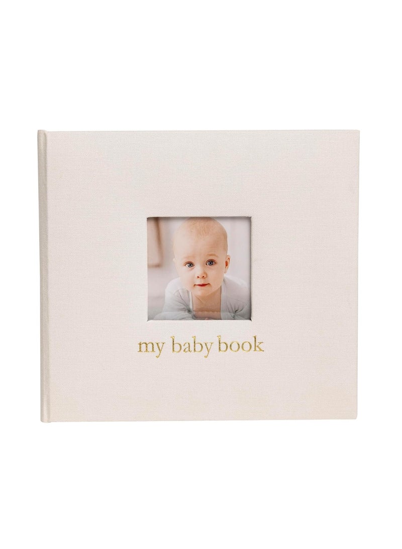 Pearhead Baby Memory Book, Baby's First 5 Years Keepsake Journal, Gender-Neutral Newborn Gift, Baby Girl or Boy Book, Ivory Linen - Image 4