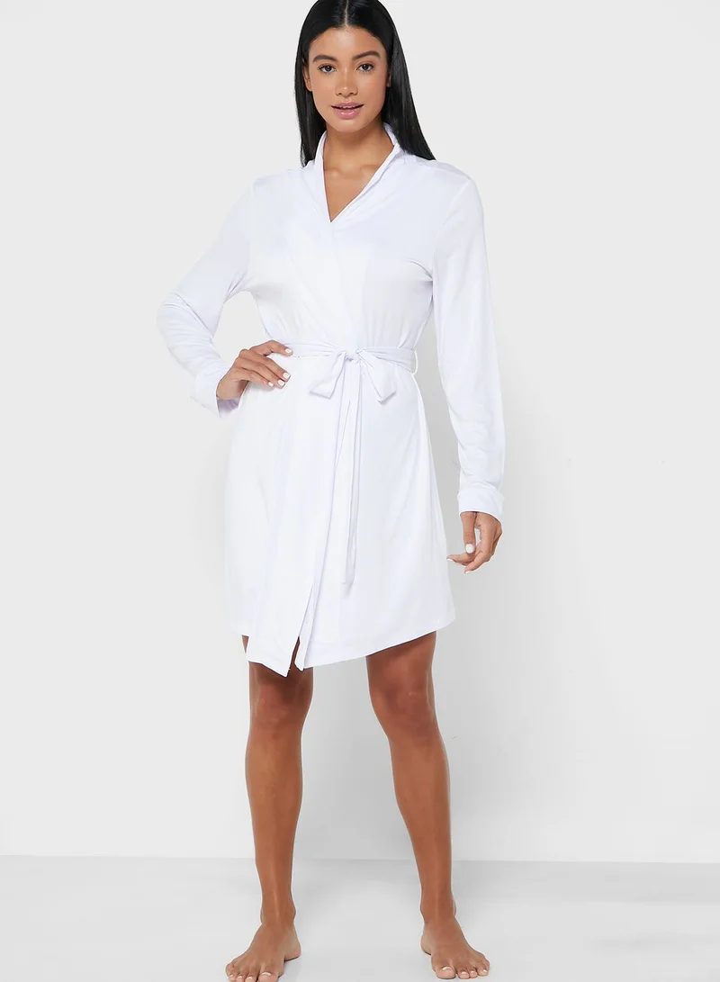 Missguided Floral Bride Print Robe