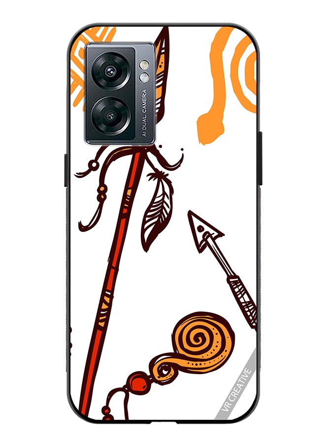 VR CREATIVE Protective Case Cover For Oppo A57 5G African Spear Design Multicolour - Image 1