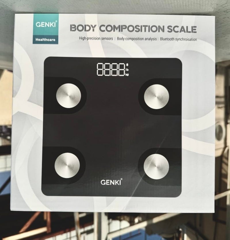 UP 100 Smart Scale with Bluetooth Body Fat Scale Bathroom Digital Wireless 12 Scale Weight Fat BMI Fitness Composition Analysis Black White LB KG - Image 2