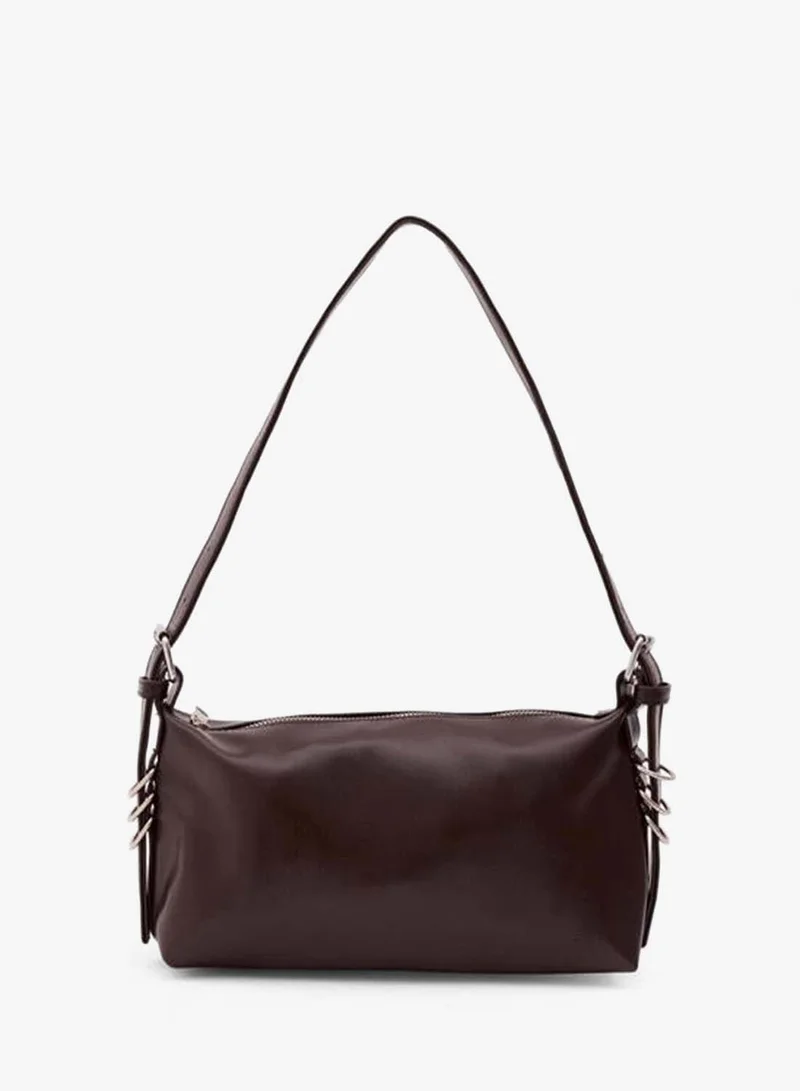 Shule Bags Coffee Loop Ring Detailed Baget Bag.