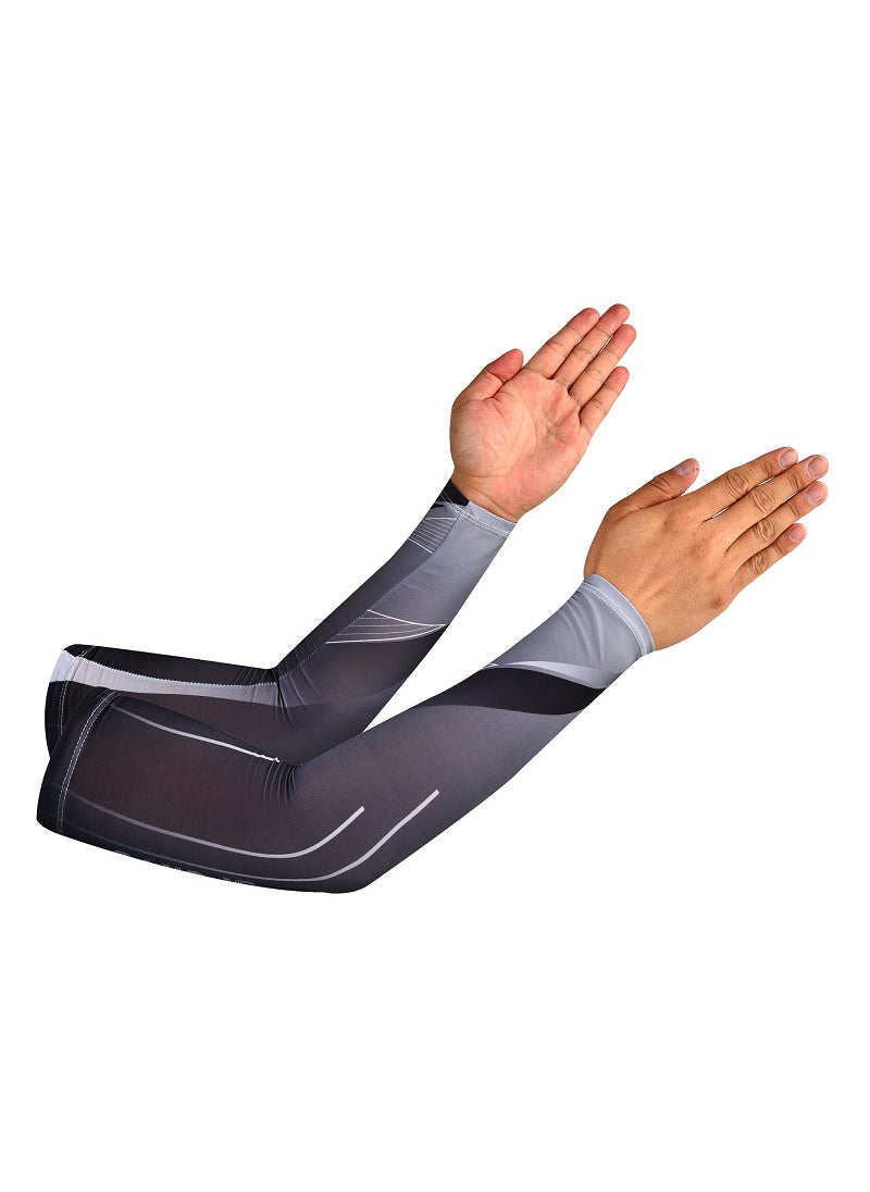 Generic Summer UV Protection Cooling Arm SleevesBlack Black Ice Sleeve Black Black Ice Sleeve 