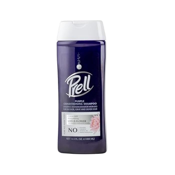 Prell Lotus Flower Purple Conditioning Shampoo – Color-Safe Strengthening Formula for All Hair Types | 13.5 fl oz - Image 1