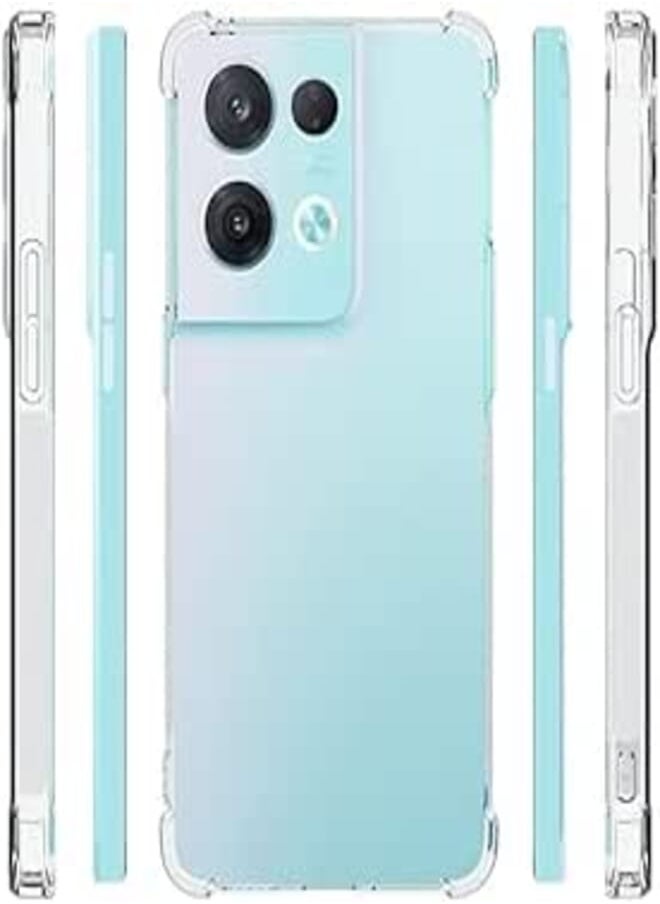 (Infinix Smart 7) Transparent Soft TPU Four Corner Armor Shockproof Protective Case Cover