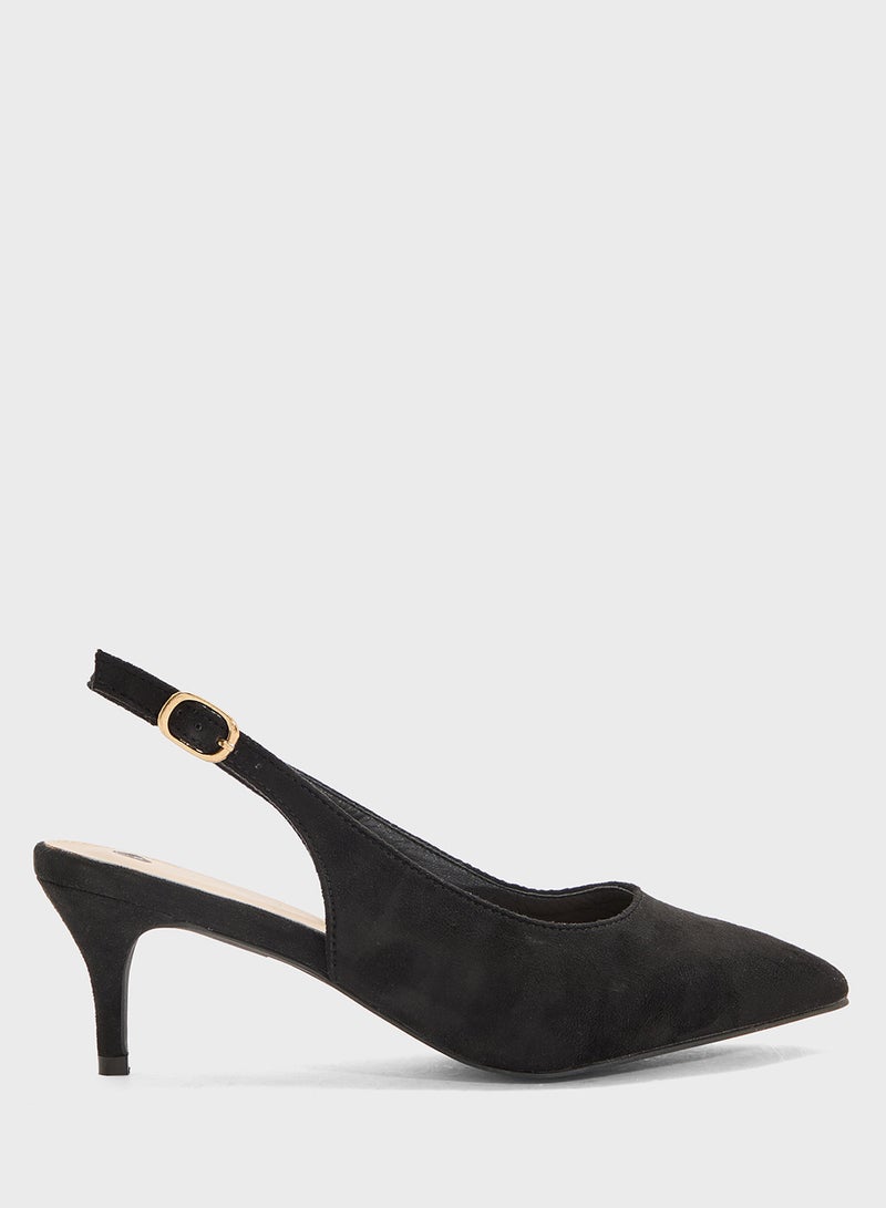 Spot-On Slingback Low Heeled Pump - Image 1