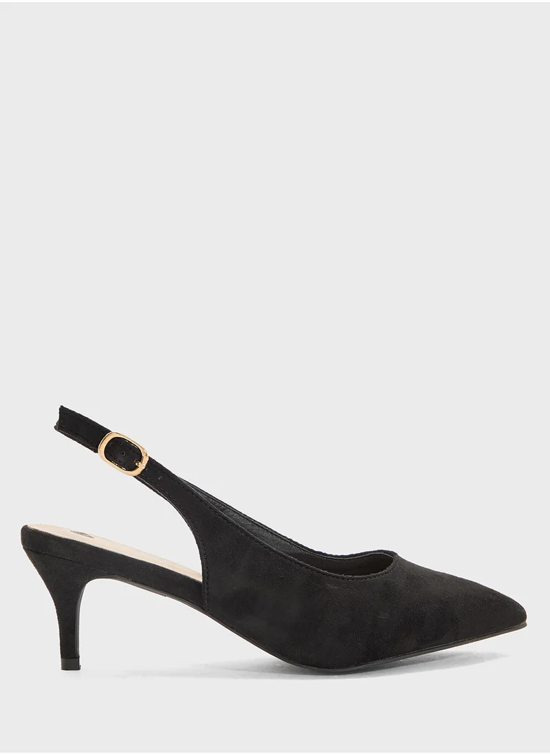 ELLA Slingback Low Heeled Pump