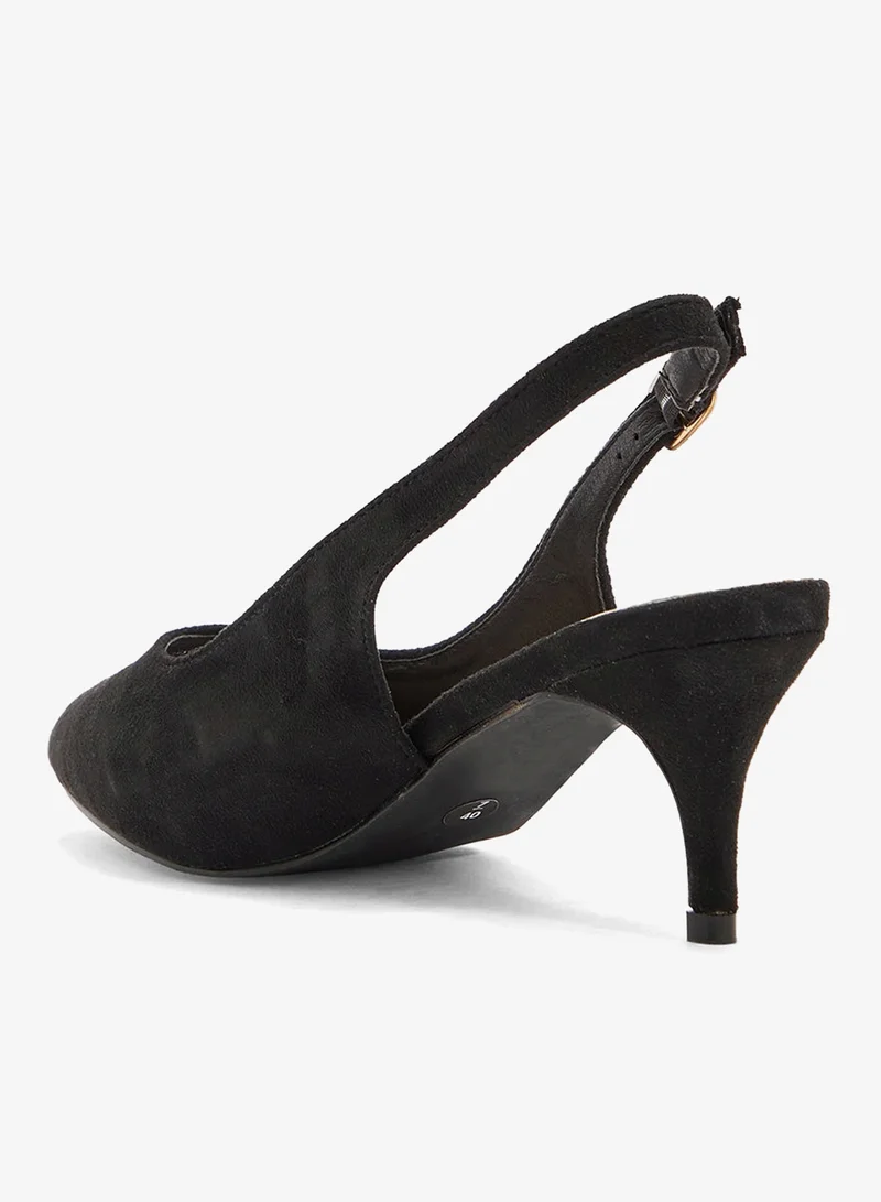 Spot-On Slingback Low Heeled Pump