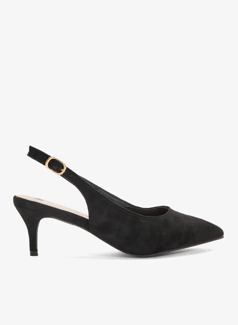 Spot-On Slingback Low Heeled Pump