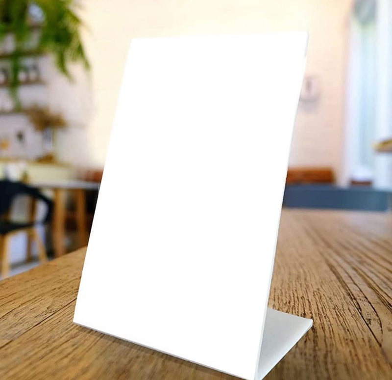CPI 4 X 6 Inch (A6) White Acrylic QR Bar CODE Display Stand, Paper Stand, Perfect for Restaurants, Promotions, Photo Frames FOR BHIM, PHONEPE, GOOGLE Pay Stand (SET OF 2) - Image 2