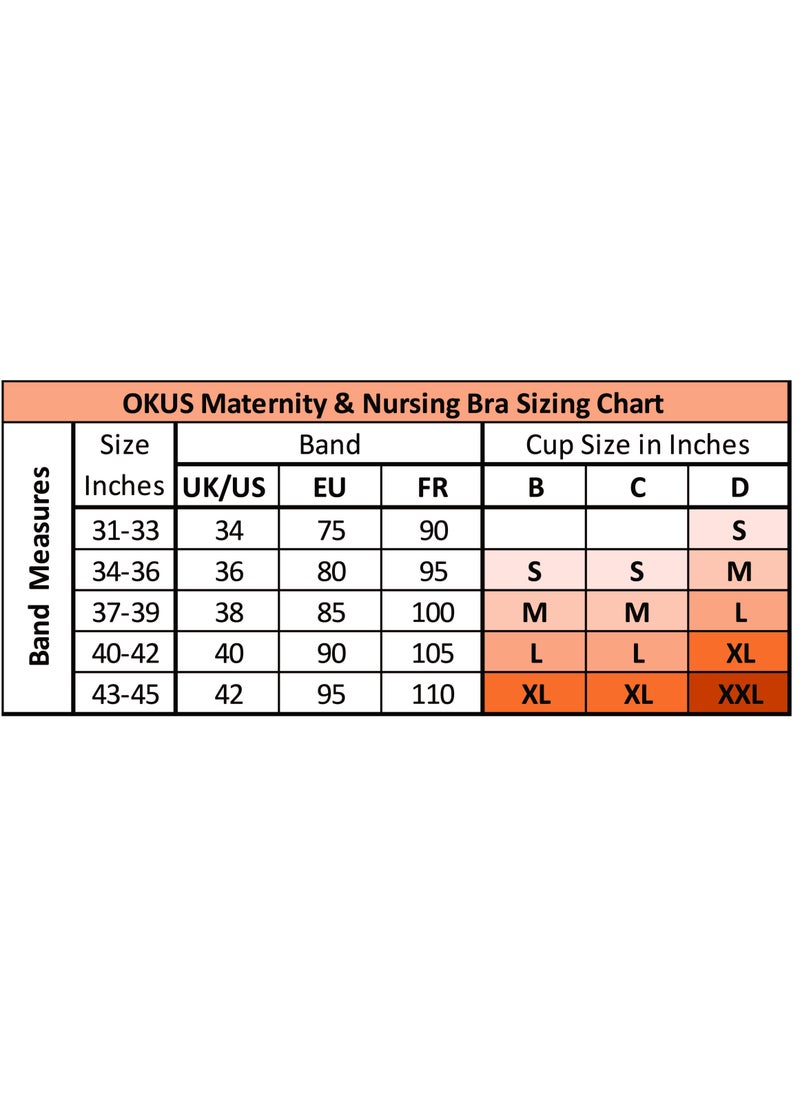 Okus - Comfy Cotton Maternity And Nursing Bra Black Medium - Image 1