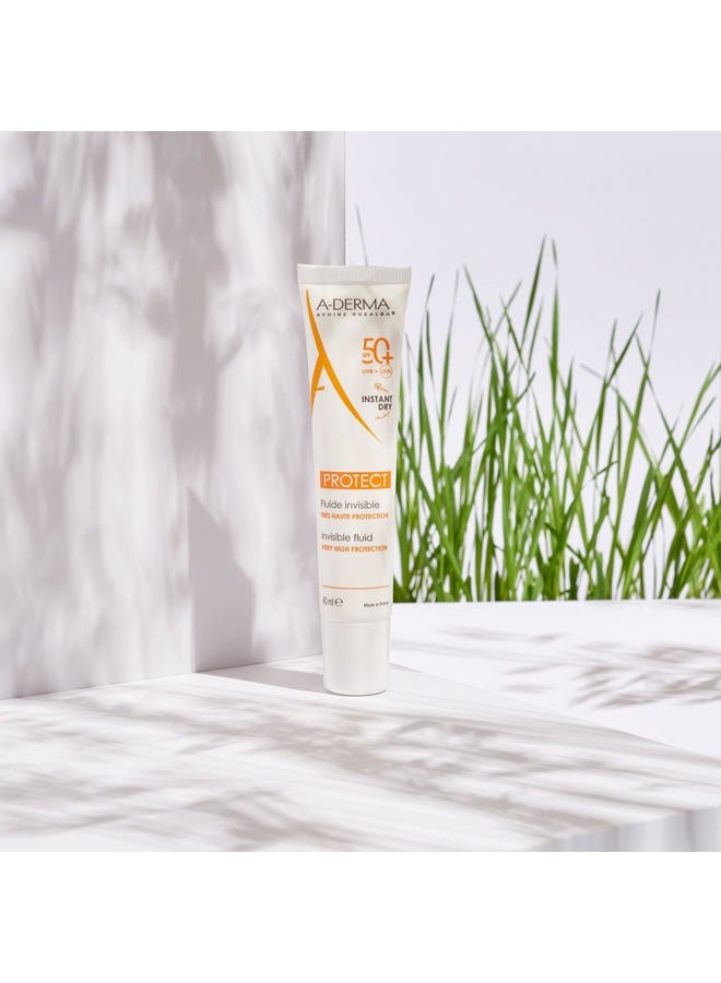 A-DERMA A-derma Protect Invisible Fluid Spf 50+ 40ml  - Image 5