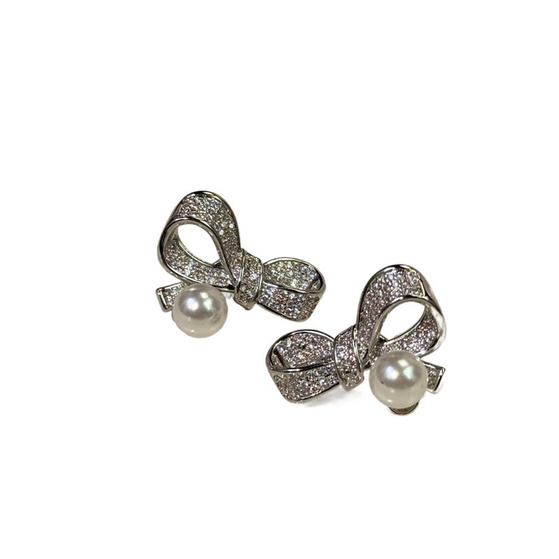 Lightweight Pearl Earrings with 925 Sterling Silver Non Pierced Jewelry for Women and Daily Wear for Tabletop Use - Image 3
