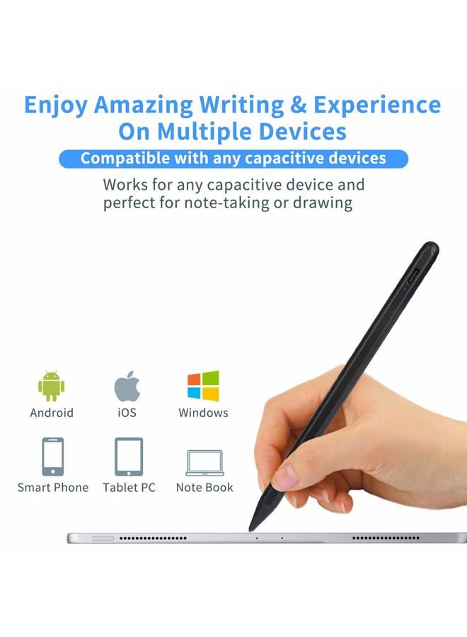 EVACH Stylus Pens for Lenovo Tab P12/P11 Pro Pencil, Capacitive High Sensitivity Digital Pencil with 1.5mm Ultra Fine Tip Stylus Pencil for Lenovo Tab P12/P11 Pro Pen, Black - Image 3