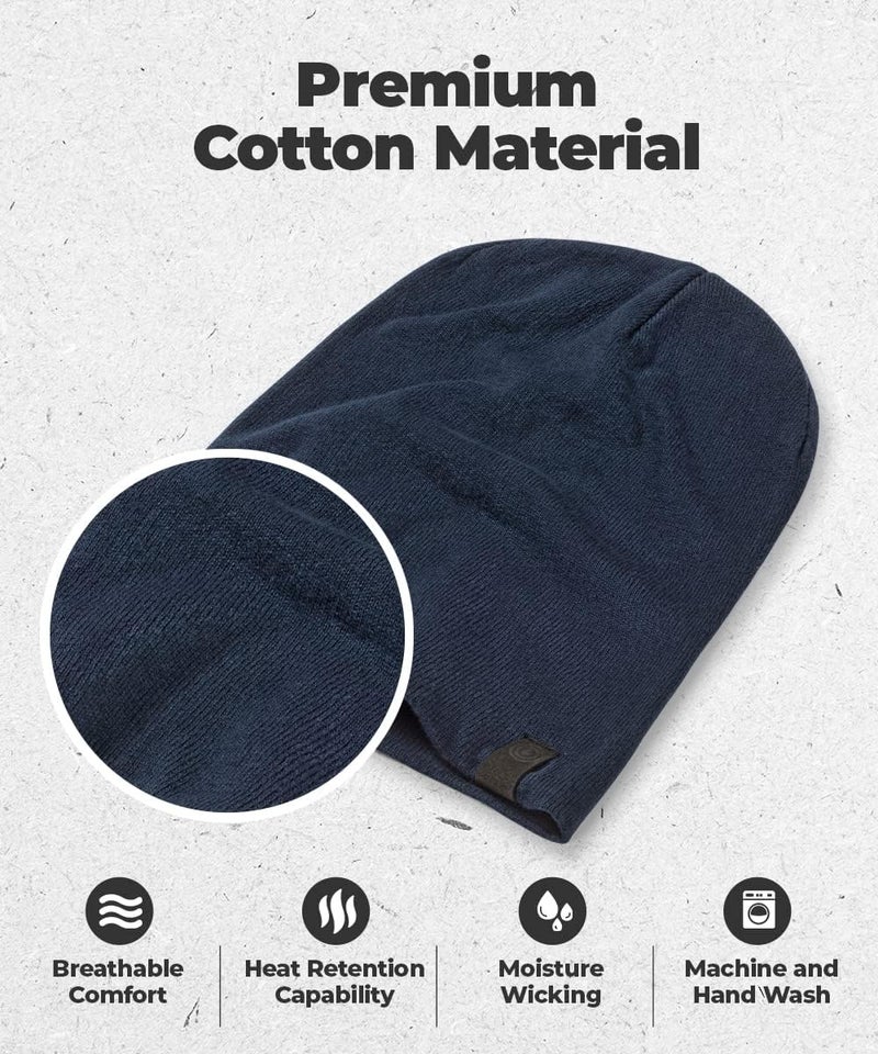 Revony Warm Slouchy Beanie Hat - Deliciously Soft Daily Beanie in Fine Knit - Image 2